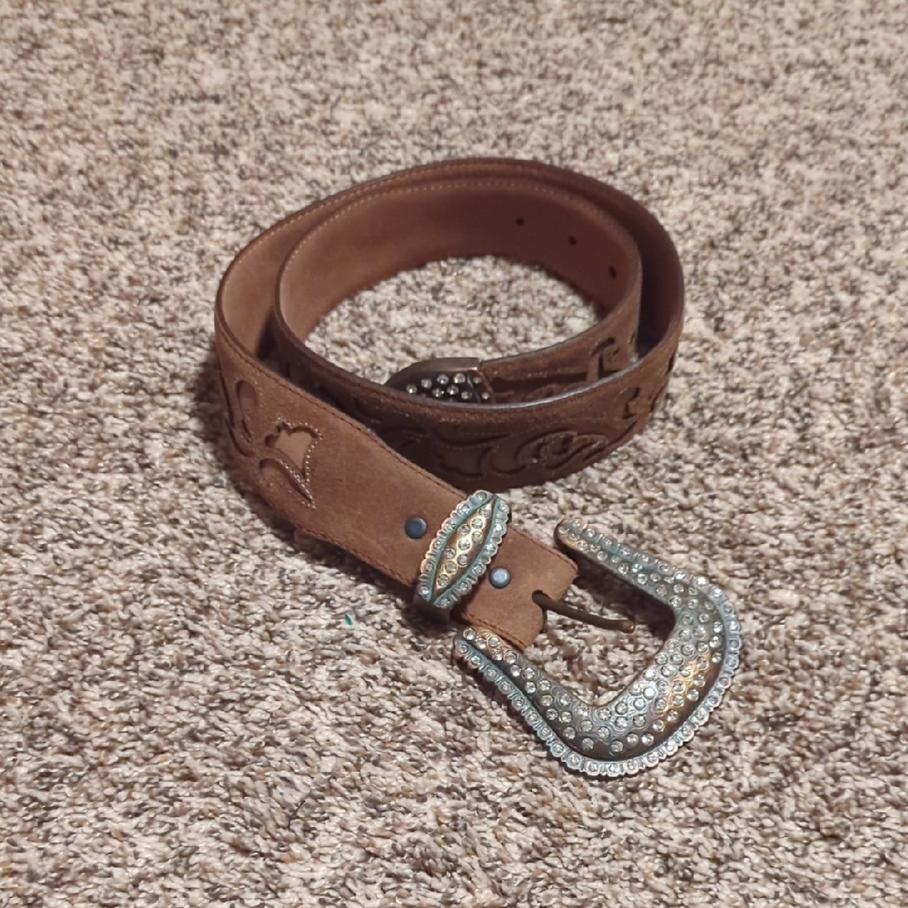 Justin Boots Leather Western Belt